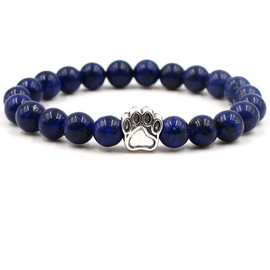 Alloy Dog Footprint Bracelet, Elastic Bracelet, Wholesale Lapis Lazuli Bracelet - available at Sparq Mart