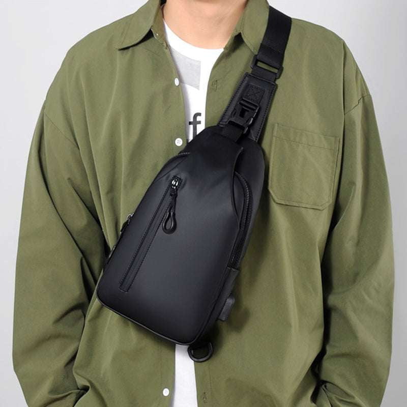 Functional Men's Chest Bag, Sparq Mart, Stylish Crossbody Backpack - available at Sparq Mart