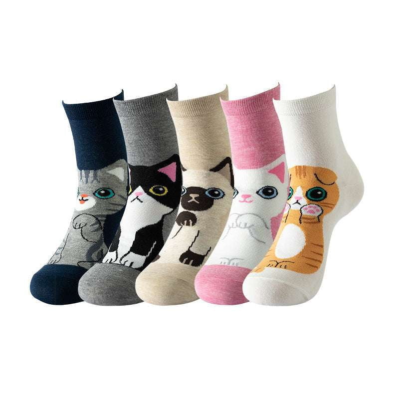 Animal pattern socks, Casual print socks, Colorful long socks - available at Sparq Mart