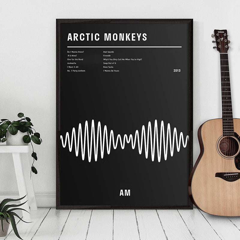 bedroom canvas art, modern canvas prints, rock music decor - available at Sparq Mart