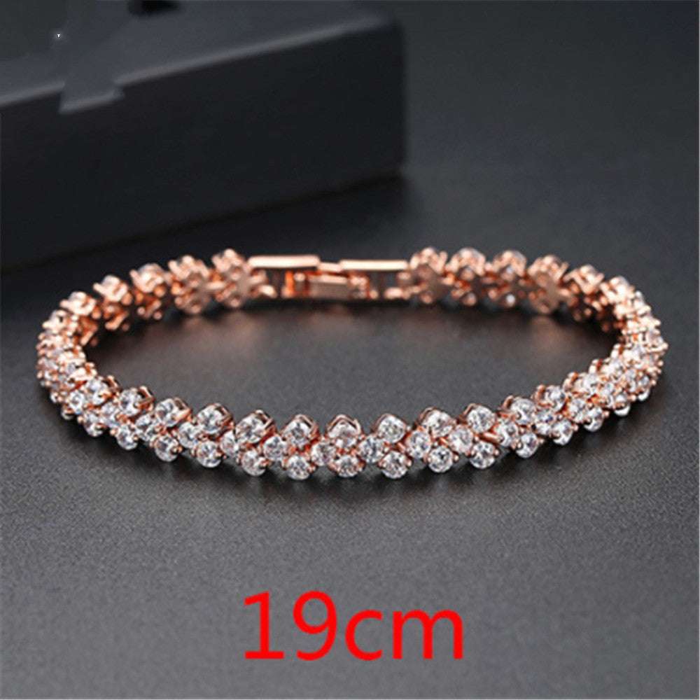 Ladies Bracelet, Stylish Copper Bracelet, Zircon Gemstone Explosion - available at Sparq Mart