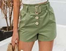 Casual Straight Shorts, Stylish Cotton Shorts, Wild High Waist Shorts - available at Sparq Mart