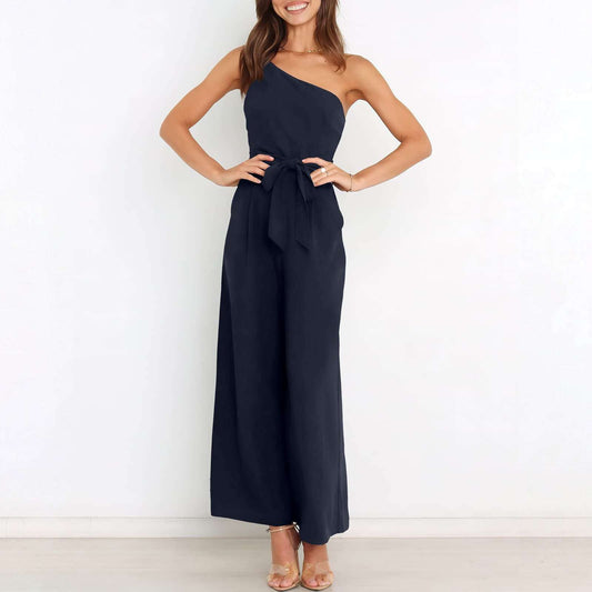 Cropped Trouser Romper, Ladies Casual Jumpsuit, Stylish Waist Jumpsuit - available at Sparq Mart