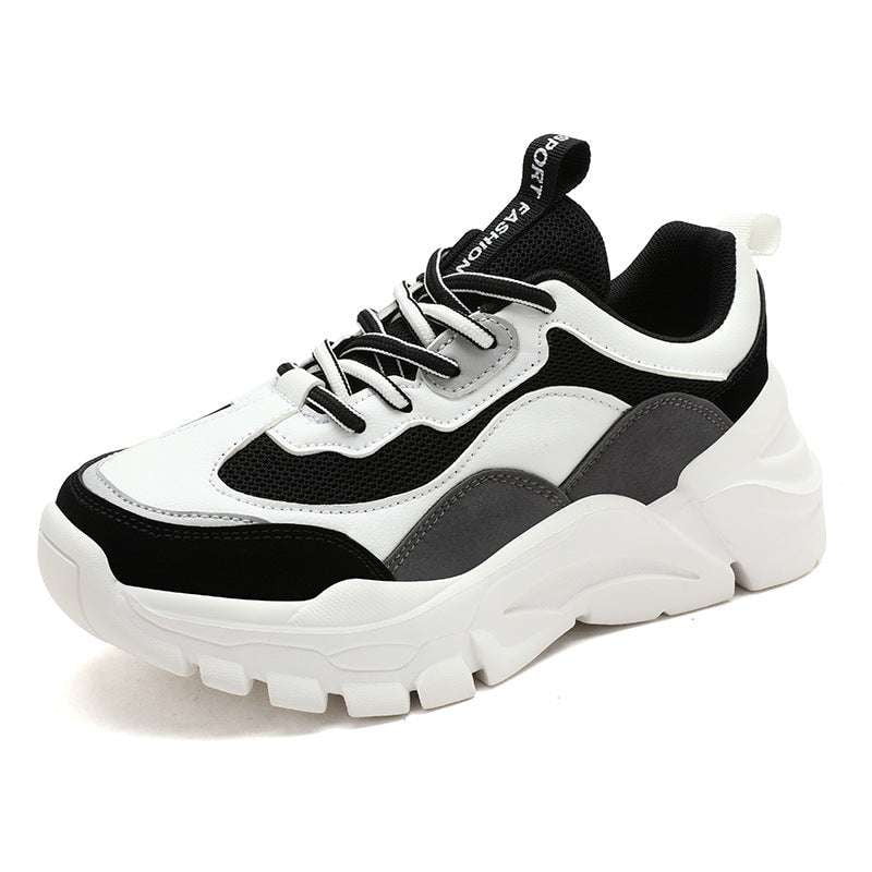 Comfortable Running Shoes, Elastic Dad Sneakers, Thick Bottom Sneakers - available at Sparq Mart