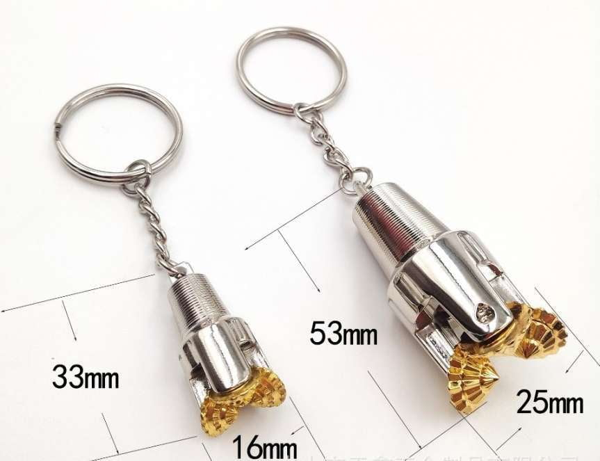 Creative Metal Keychain, Gold Drill Keychain, Stylish Key Ring - available at Sparq Mart