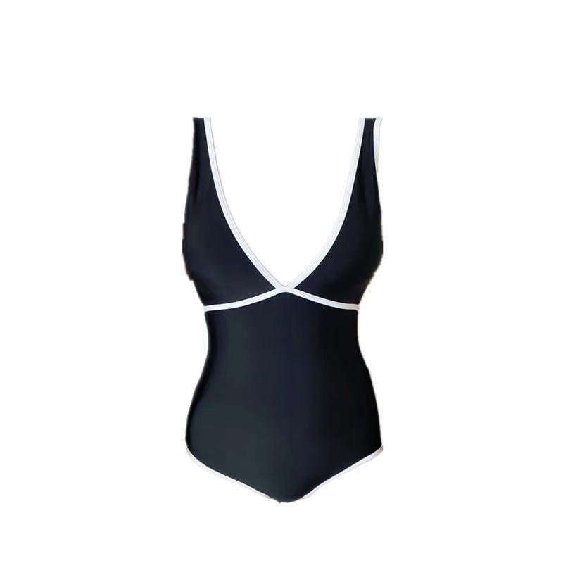 chic one-piece swimsuit, high waist swimsuit, slim fit swimwear - available at Sparq Mart