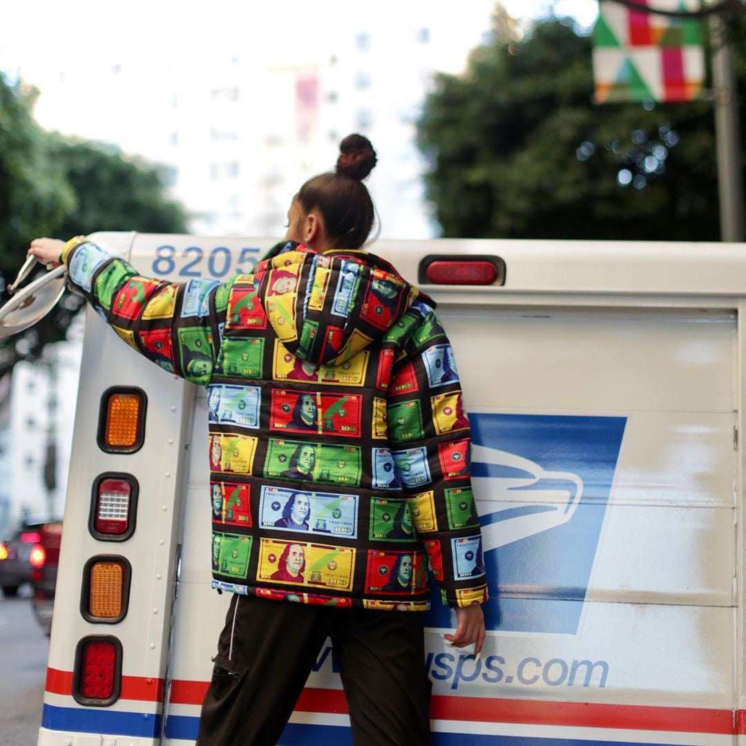 Colorful printed jacket, Cotton padded jacket, Dyed bread jacket - available at Sparq Mart