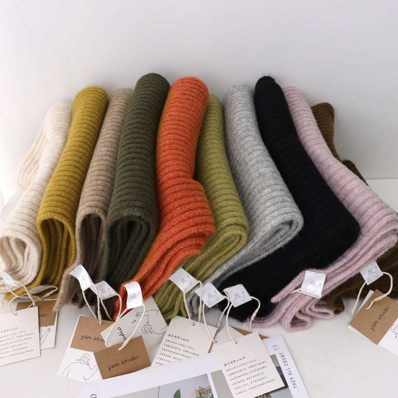 Knitted Stripe Scarves, Unisex Scarves Online, Winter Scarf Fashion - available at Sparq Mart