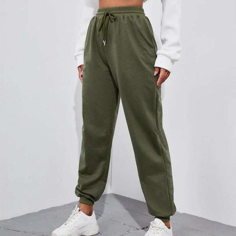 Lace-Up Sweatpants, Sports Pants Women's Feet, Stylish Casual Trousers - available at Sparq Mart