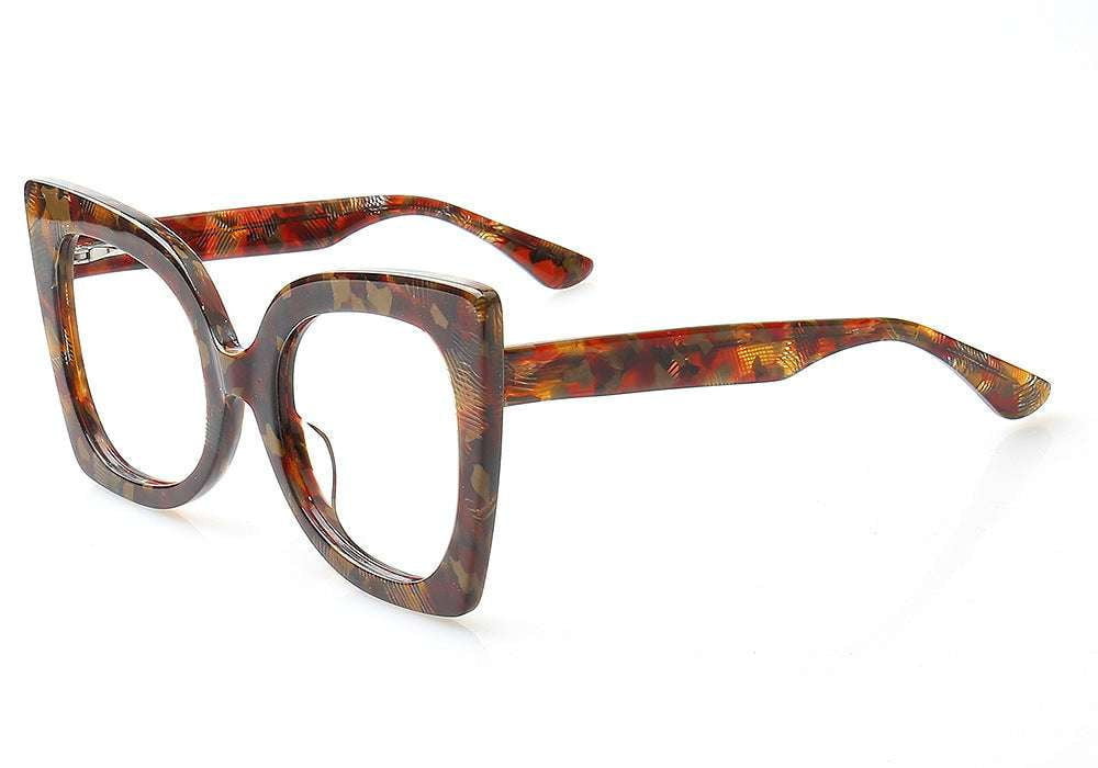 Cloth Plate Eyewear, Large Fashion Frames, Patterned Glasses Frames - available at Sparq Mart