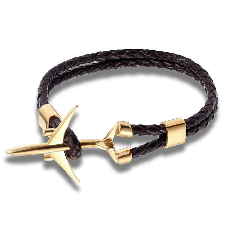 handcrafted bracelet luxury, stainless steel clasp, unique leather bracelet - available at Sparq Mart