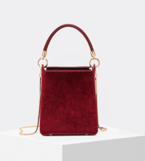 Pocket-Size Leather Purse, Stylish Mini Shoulder Bag, Trendy Wine Red Handbag - available at Sparq Mart