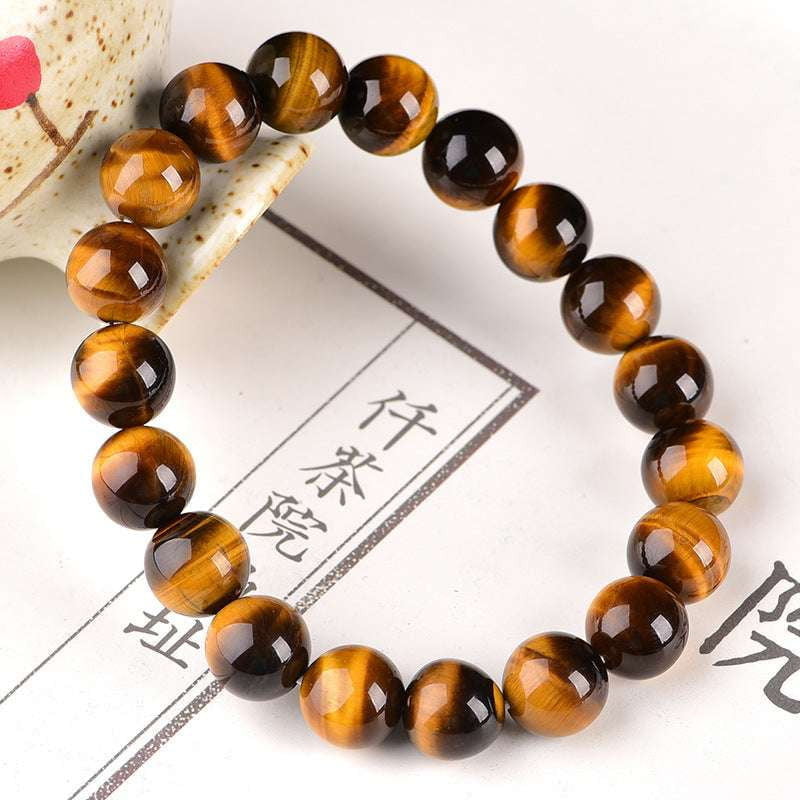 Fashionable tiger eye accessory, Natural gemstone jewelry, Stylish tiger eye bracelet - available at Sparq Mart