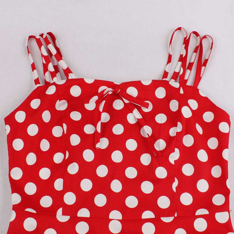 Ladies Dress, Polka Dot Dress, Slim Dress - available at Sparq Mart