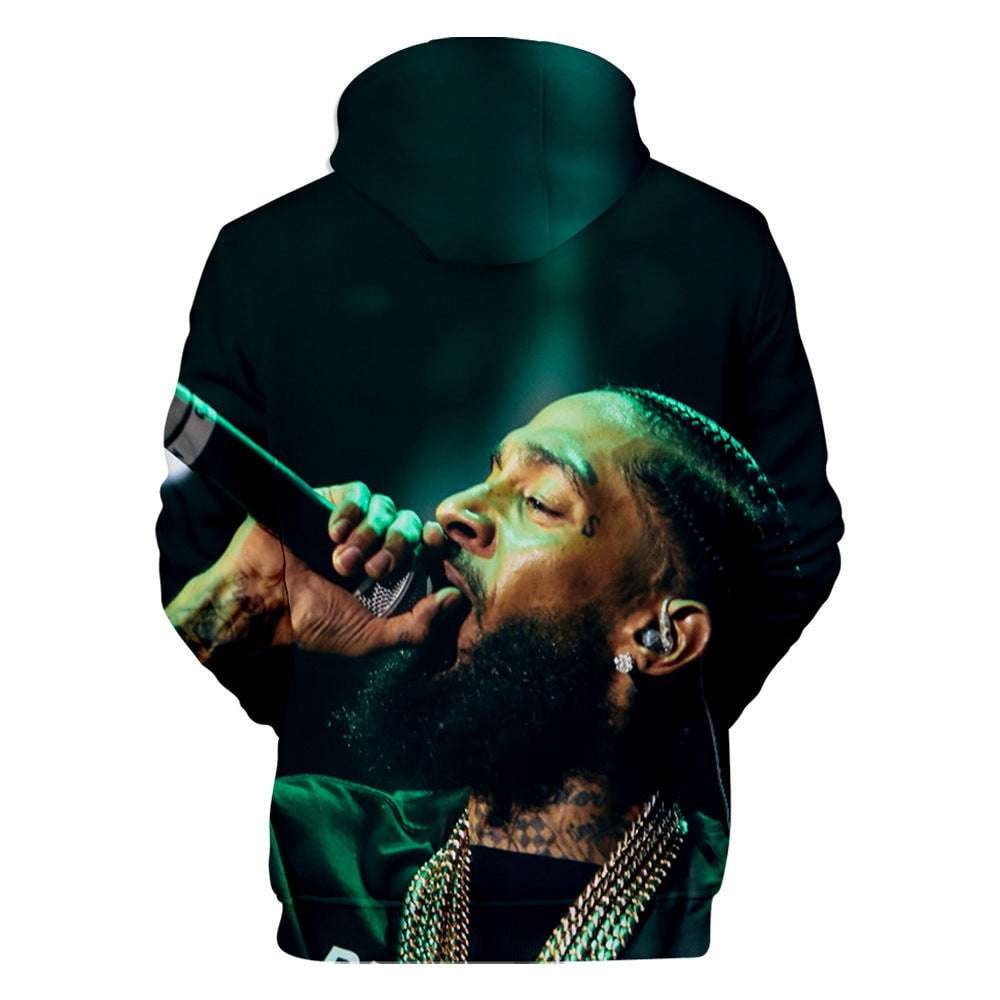 Digital Print Sweatshirt, Hip Hop Hoodies, Rapper Fan Apparel - available at Sparq Mart