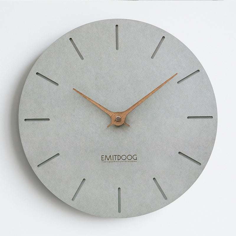 Decorative Wall Timepiece, Modern Round Clock, Silent Wooden Clock - available at Sparq Mart