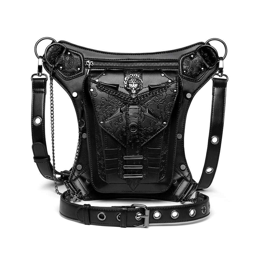 Motorcycle Belt Bag, Outdoor Gear Bag, Skull Chain Bag - available at Sparq Mart