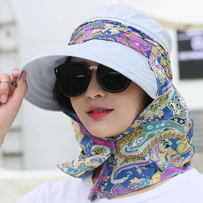 Ladies Sun Visor, Summer Beach Hat, UV Protection Hat - available at Sparq Mart