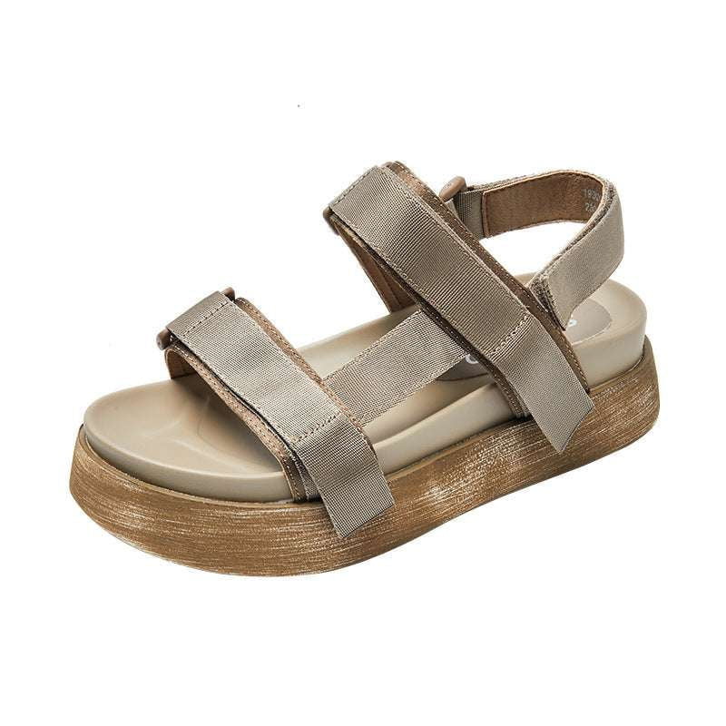 Chic Elevating Shoes, Ladies Platform Sandals, Summer Wedge Footwear - available at Sparq Mart