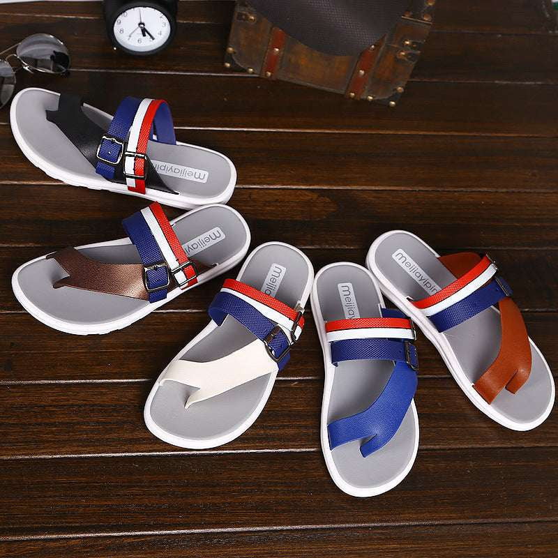 Casual Men's Slides, Durable PVC Slippers, Summer Comfort Sandals - available at Sparq Mart