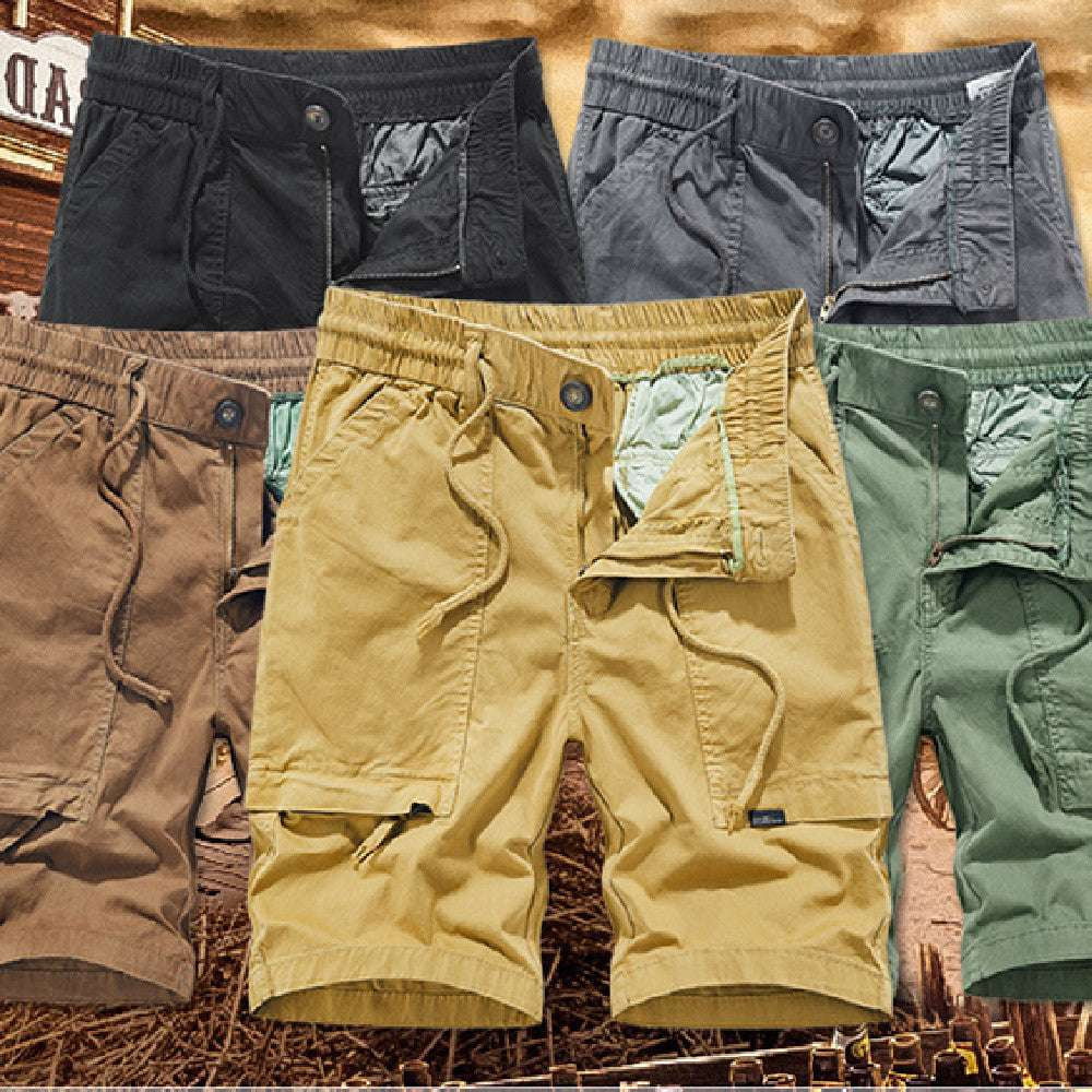 Durable Lightweight Cargo Shorts, Men's Summer Hiking Shorts, Outdoor Stretch Workwear Pants - available at Sparq Mart