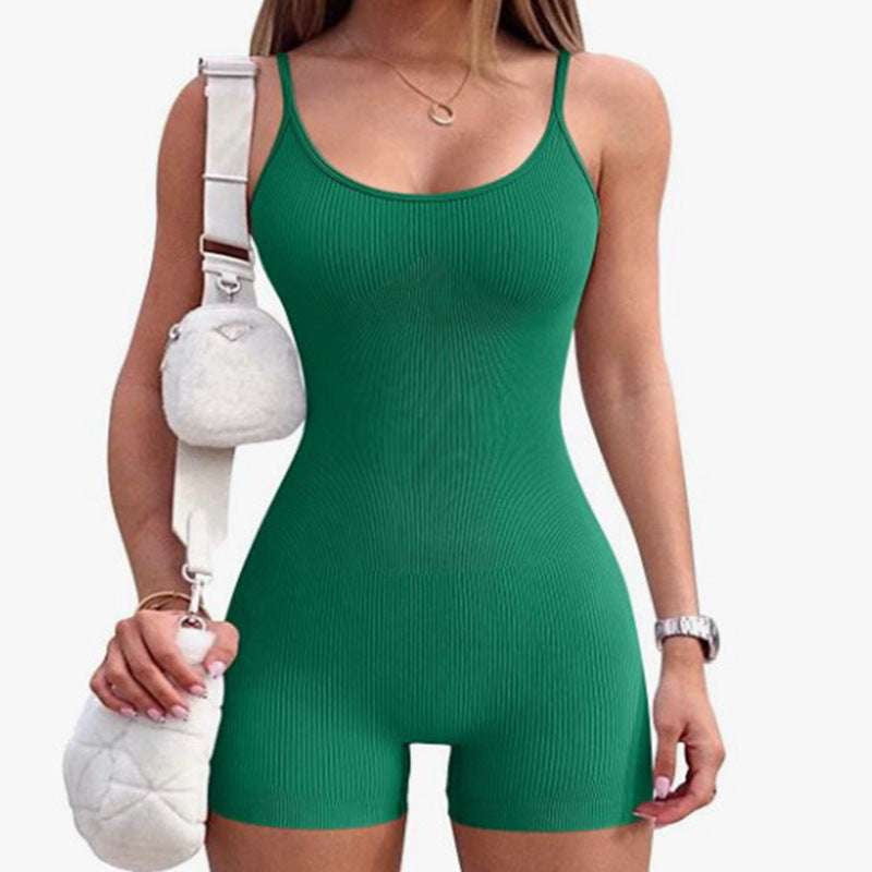 Sexy Tight Rompers, Summer One-piece Shorts, Suspender Shorts Outfit - available at Sparq Mart