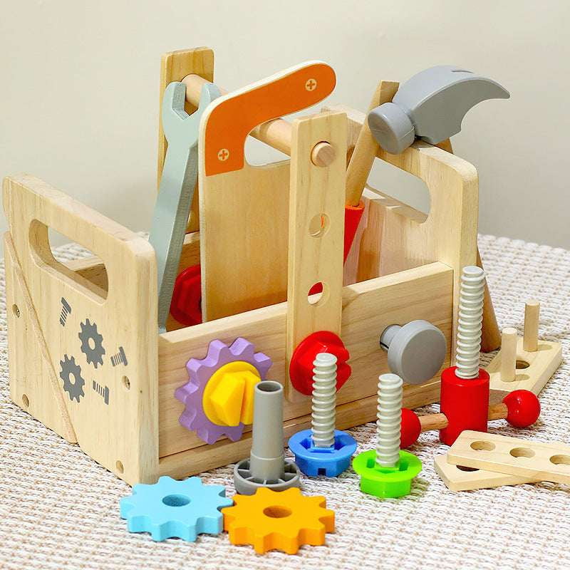 Educational Wooden Toy, Interactive Assembly Toy, Sustainable Kids Car - available at Sparq Mart