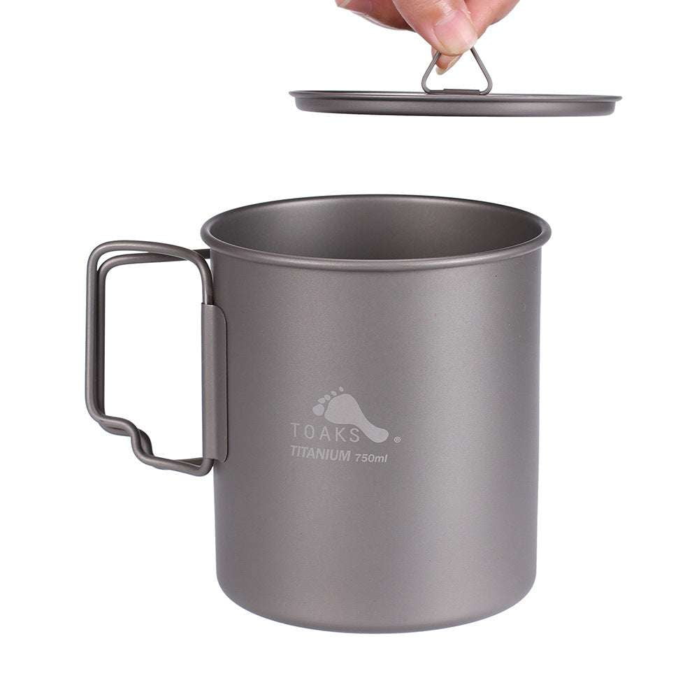 Eco-Friendly Outdoor Gear, Lightweight Hiking Pot, Titanium Camping Cup - available at Sparq Mart