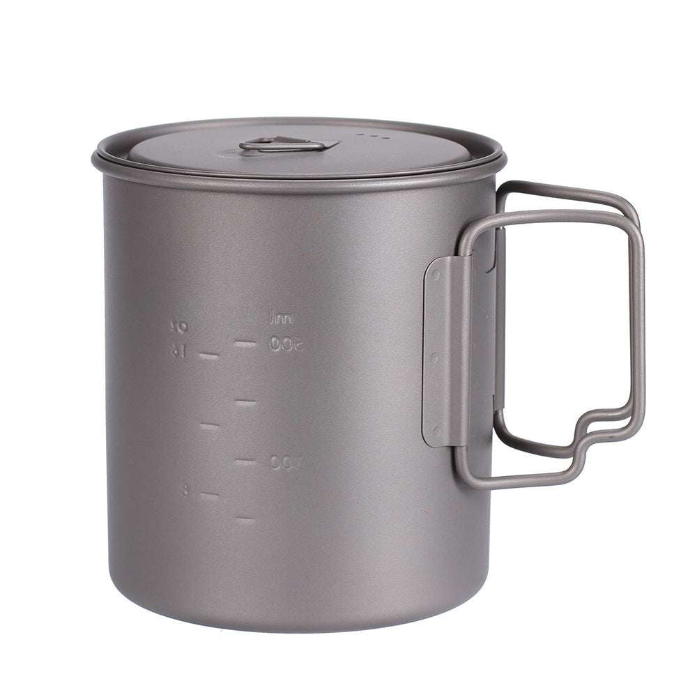 Eco-Friendly Outdoor Gear, Lightweight Hiking Pot, Titanium Camping Cup - available at Sparq Mart