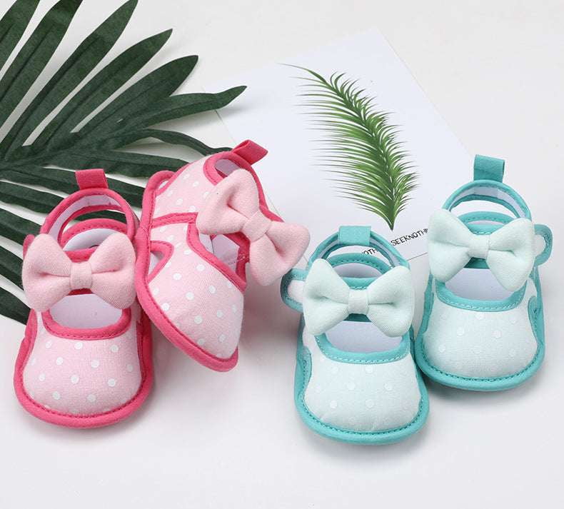 toddler breathable sandals girls bow-knot footwear soft sole baby - available at Sparq Mart