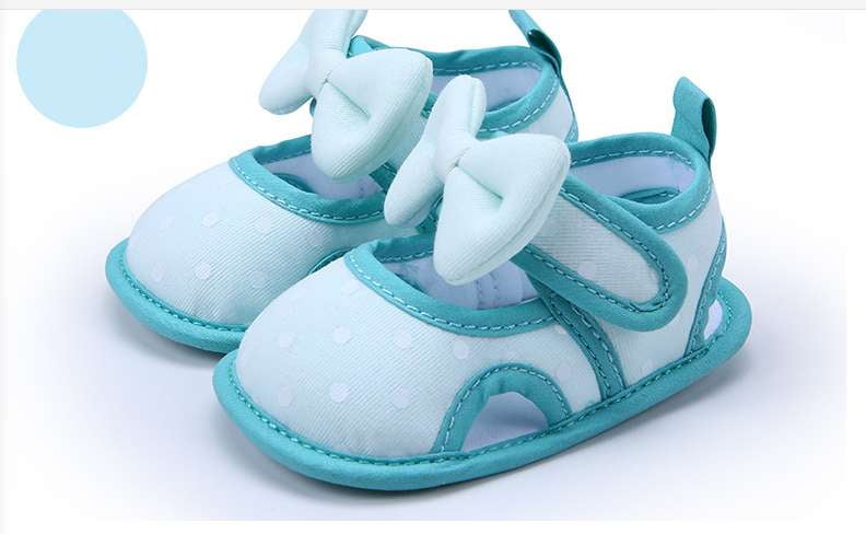 toddler breathable sandals girls bow-knot footwear soft sole baby - available at Sparq Mart