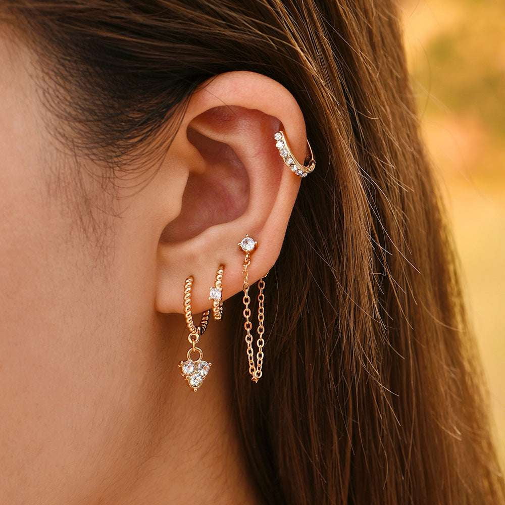 Alloy Earrings Fashion, Online Earrings Boutique, Trendy Earrings Set - available at Sparq Mart