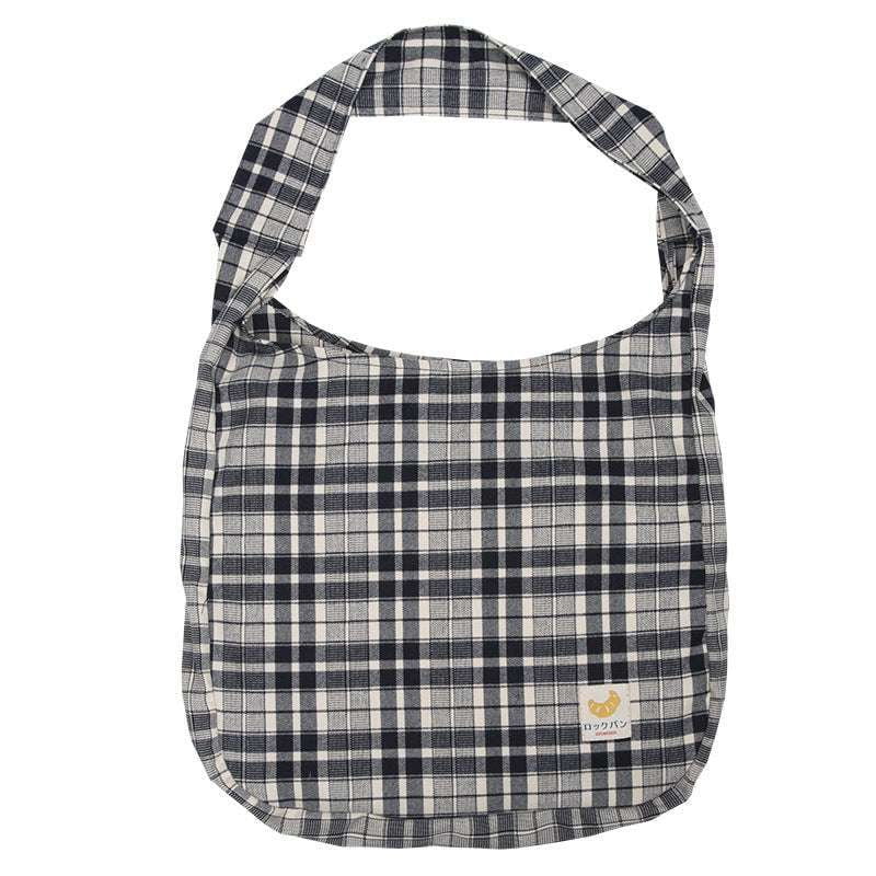 checkered shoulder bag, chic everyday purse, patterned bag accessory - available at Sparq Mart