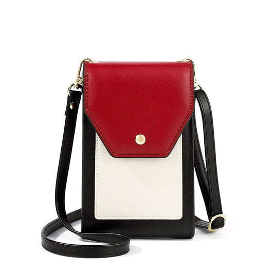 Elegant Shoulder Phone Bag, Stylish PU Phone Case, Vertical Crossbody Phone Purse - available at Sparq Mart