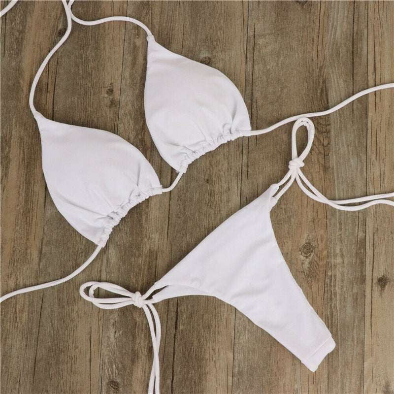 halter bikini sets, ladies swimwear fashion, split swimsuit styles - available at Sparq Mart