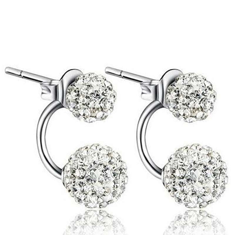 Chic White Earrings, Elegant Fashion Earrings, Trendy Stud Earrings - available at Sparq Mart