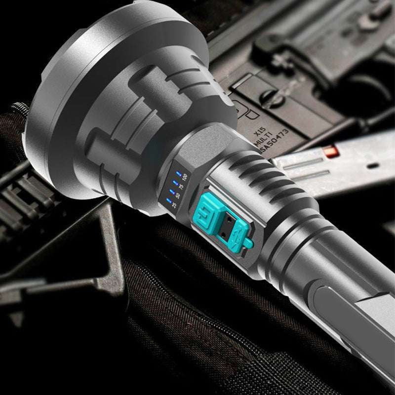 Bright Tactical Flashlight, Super Bright Light, USB Rechargeable Torch - available at Sparq Mart