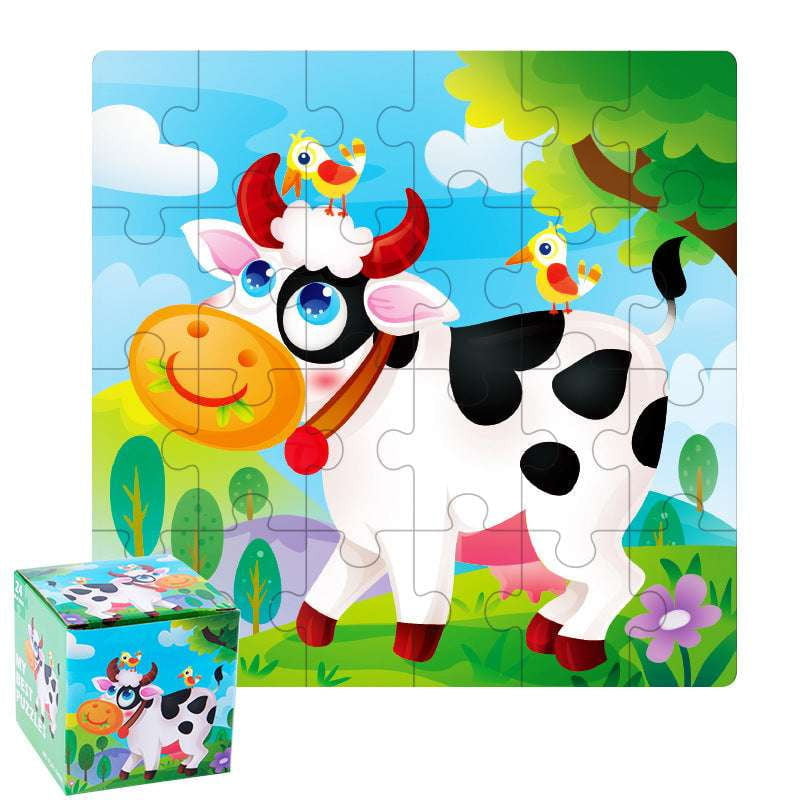 animal traffic game, cartoon dinosaur puzzle, kids wooden playset - available at Sparq Mart