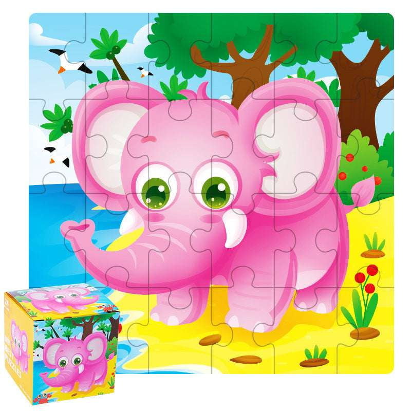 animal traffic game, cartoon dinosaur puzzle, kids wooden playset - available at Sparq Mart