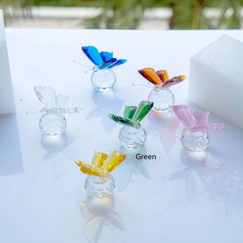 Butterfly Ornament Gift, Crystal Butterfly Decor, Decorative Butterfly Figurine - available at Sparq Mart