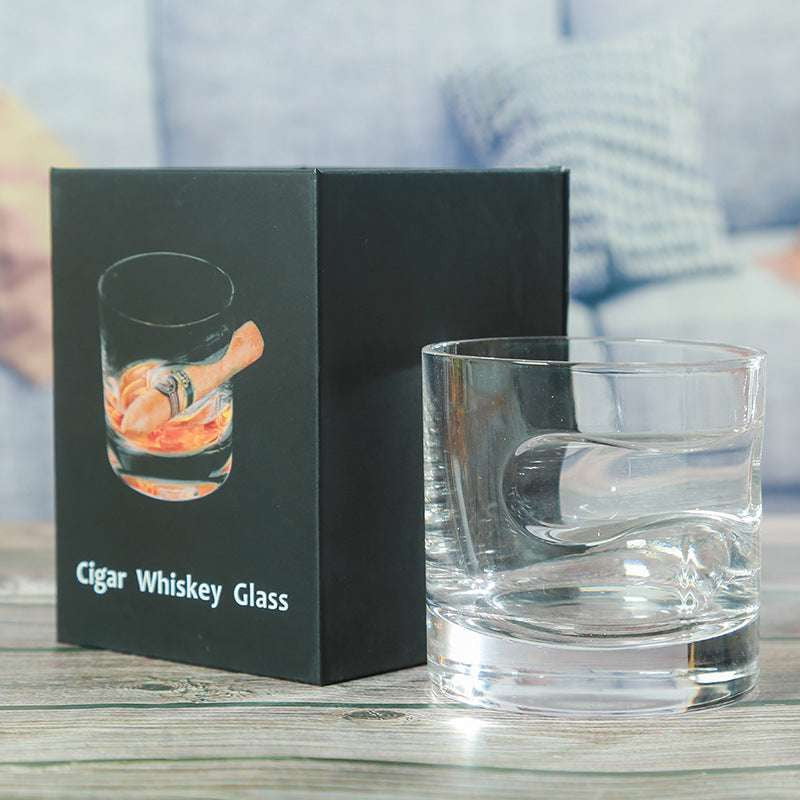 Bar Quality Glass, Elegant Whiskey Cup, Hand Blown Glassware - available at Sparq Mart