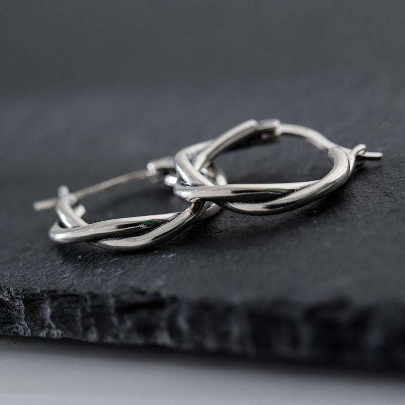 Eco-Friendly Earrings, Hemp Flower Earrings, Silver Hemp Jewelry - available at Sparq Mart