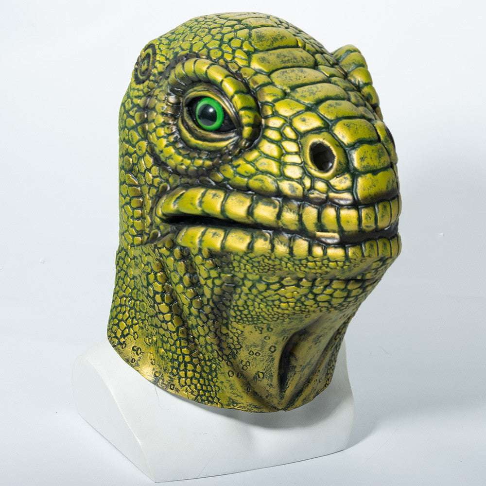 Funny Horror Mask, Latex Party Headgear, Lizard Man Costume Mask - available at Sparq Mart