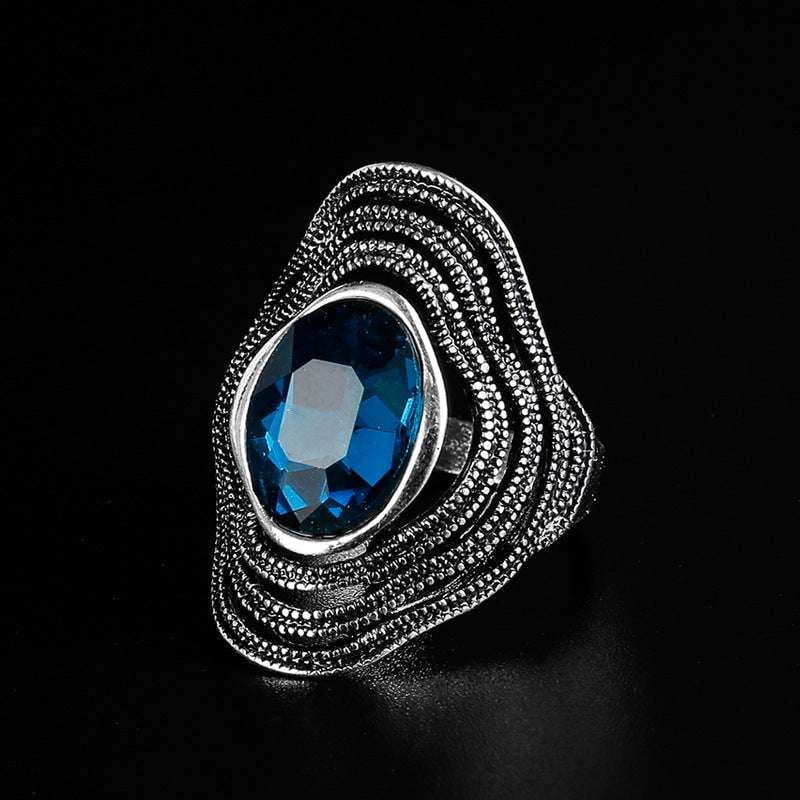 Artistic Jewelry Design, Hollow Statement Ring, Unique Silver Ring - available at Sparq Mart