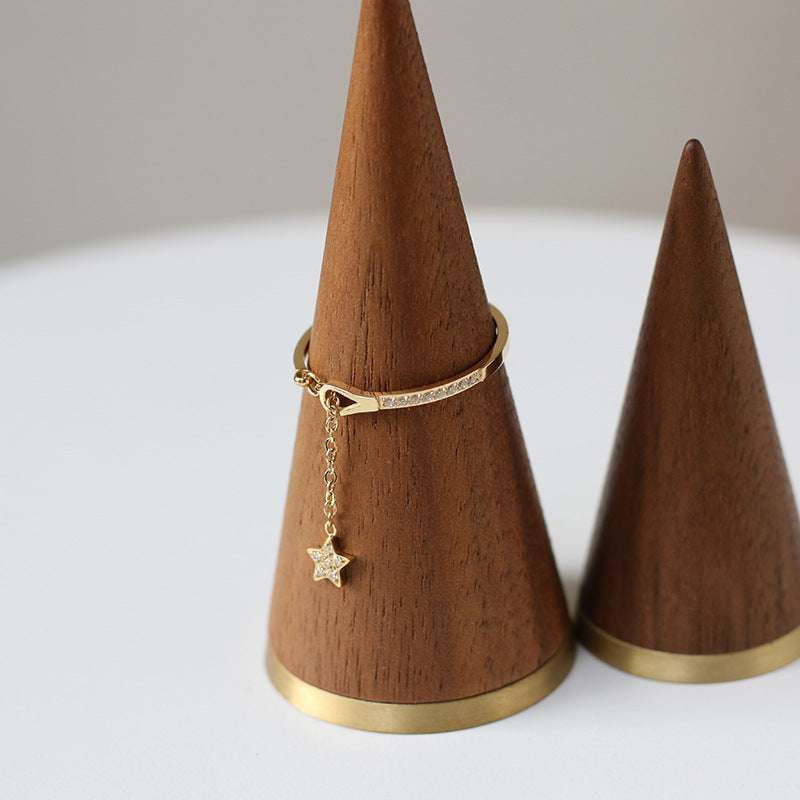 Size 7 Star Ring, Star Tassel Ring, Stylish Star Ring - available at Sparq Mart