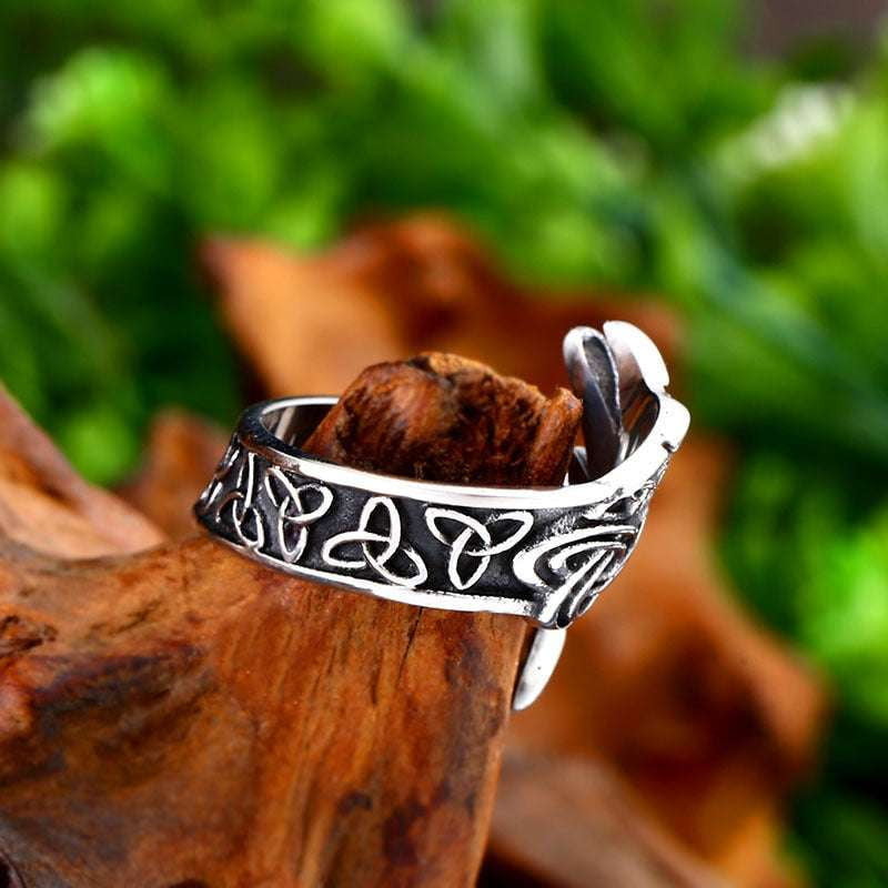 Bear Steel Ring, Nordic Jewelry Fashion, Viking Claw Ring - available at Sparq Mart