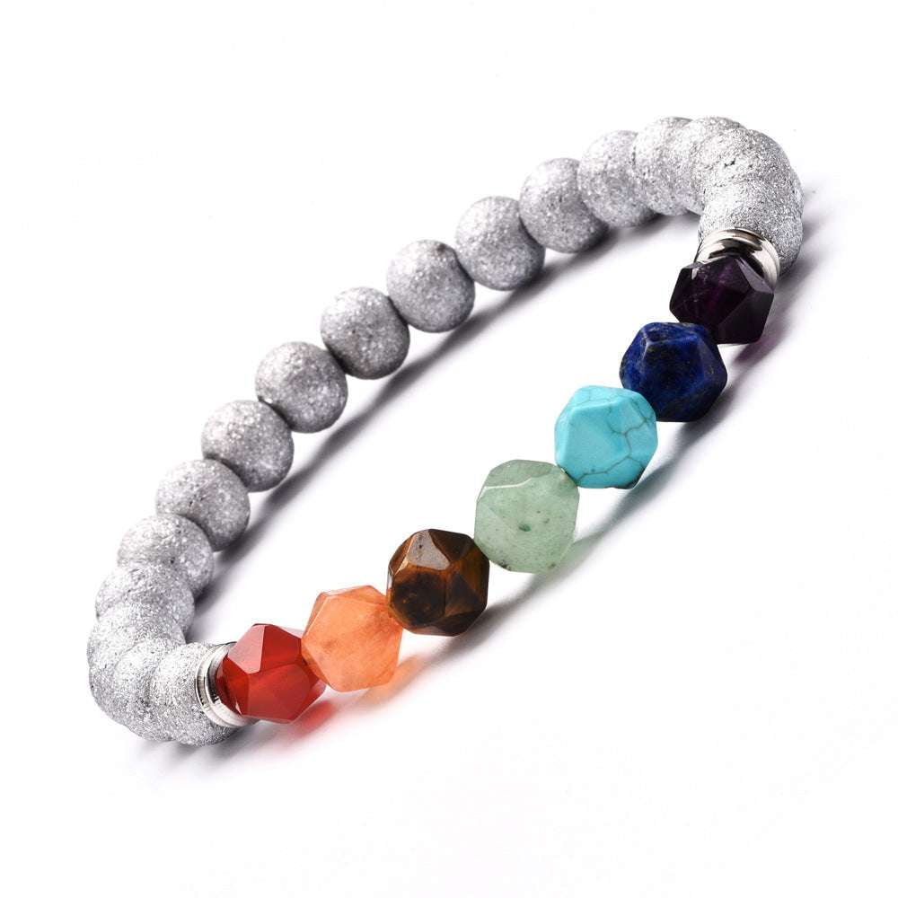 Chakra Balance Bracelet, Energy Crystal Jewelry, Yoga Agate Bracelet - available at Sparq Mart