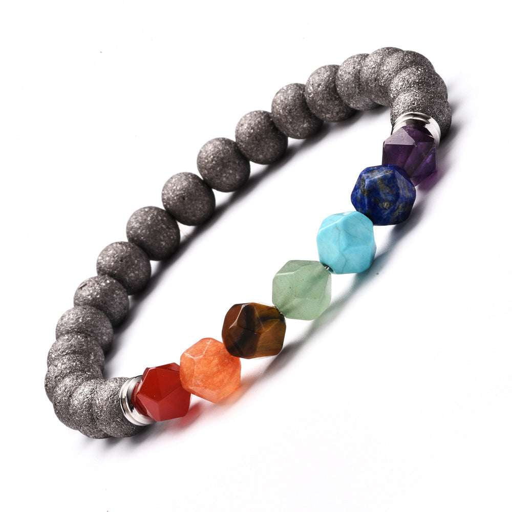 Chakra Balance Bracelet, Energy Crystal Jewelry, Yoga Agate Bracelet - available at Sparq Mart