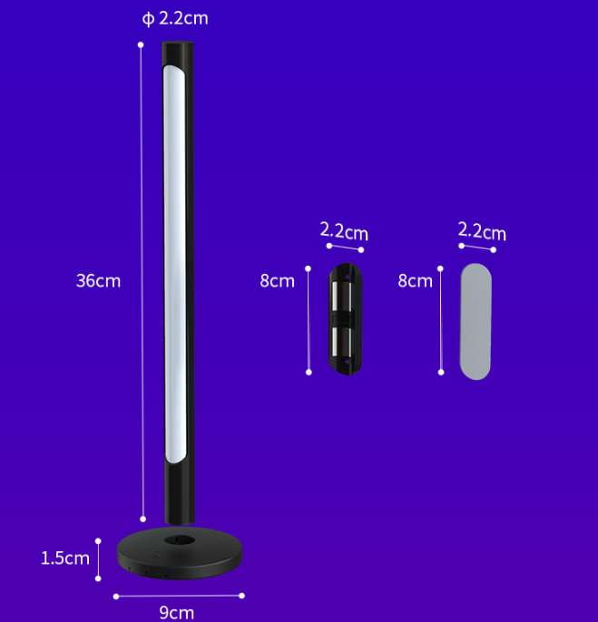 Desktop rhythm lamp, Gaming room ambiance, USB mood lighting - available at Sparq Mart