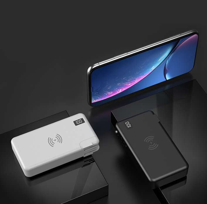 multi-device powerbank, universal charger bank, wireless charging bank - available at Sparq Mart